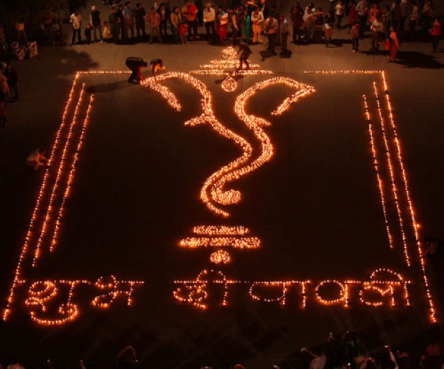 Festival de la luz en la Isla Reunión