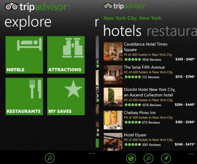 Tripadvisor Lanza su Aplicación para Windows